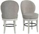 Elements International Westford Gray Swivel Counter Stool-1