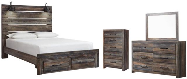 Signature Design by Ashley® Drystan 4-Piece Multi Queen Panel Storage Bed Set-0