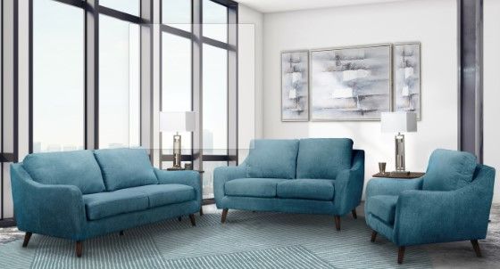 Mazin Furniture Kitchener Light Blue Chair-2