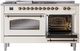 Ilve® Nostalgie II Series 60" Antique White Pro Style Dual Fuel Range-4