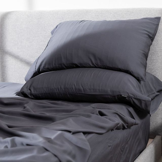 Hush Iced 4-Piece Charcoal Queen Bamboo Cooling Sheets and Pillowcase Set-4
