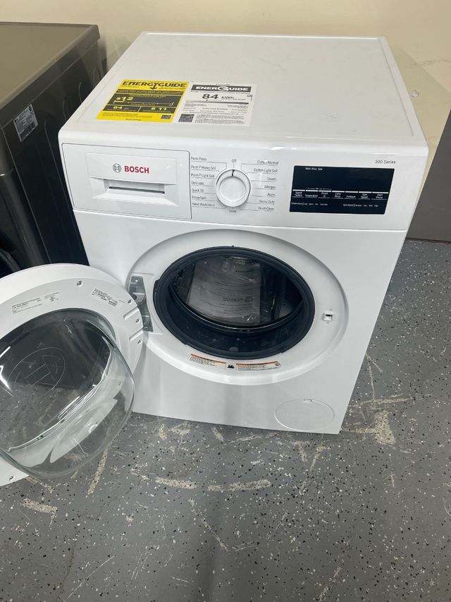OUT OF BOX Bosch® 300 Series 24" White Front Load Compact Washer-0
