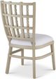 Currey & Company Norene Fog Gray/White Dining Side Chair-2