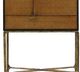 YHD Charisse Espresso/Forged Distressed Brass Tall Cabinet-1
