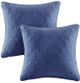 Olliix by Madison Park Quebec 2 Yellow 20"x20" Quilted Square Pillow Pair-0
