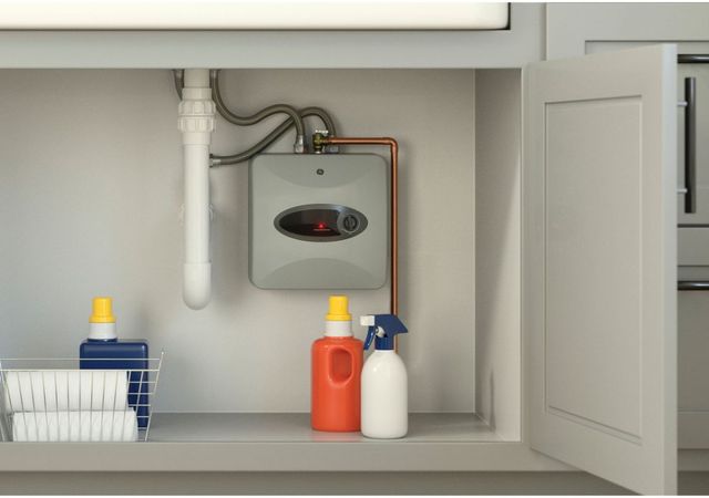GE® 6 Gallon Gray Electric Point of Use Water Heater-4