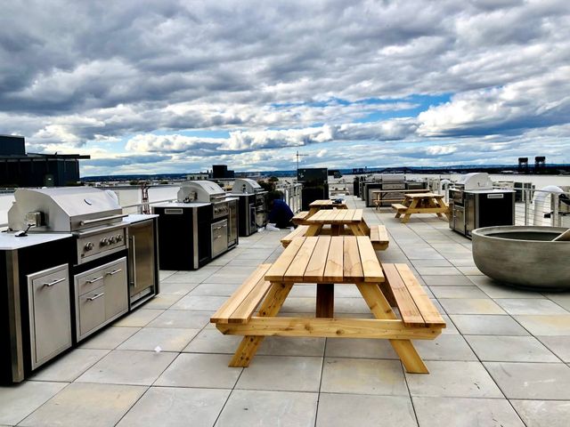 XO Pro-Grade Luxury Designer 99" White Outdoor Kitchen Island -2