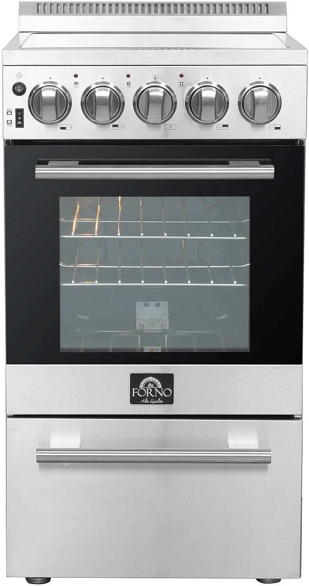 FORNO® Lazio 20" Stainless Steel Pro Style Electric Range-0