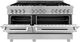 ZLINE 60" Satin Stainless Steel Pro Style Dual Fuel Range-3