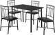 Monarch Specialties Inc. 5 Piece Black Dining Room Set-0