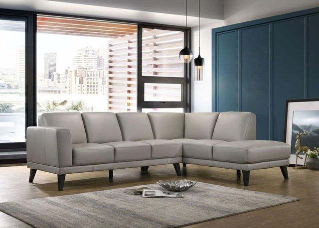 New Classic® Home Furnishings Altamura Mist Gray Right Arm Facing Two Seat Sofa-3