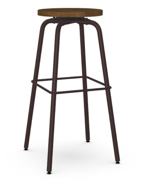 Amisco Customizable Button Swivel Spectator Stool-0