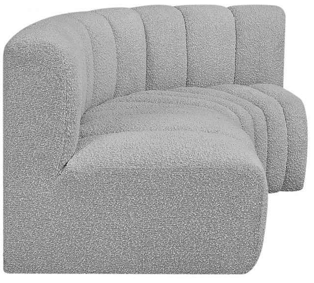 Meridian Furniture Arc 3-Piece Gray Sectional-3