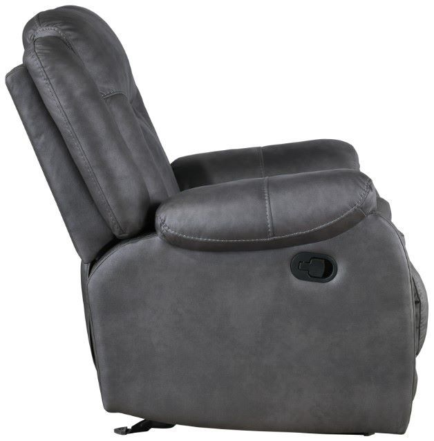 New Classic® Home Furnishings Morello Gray Manual Glider Recliner-4