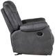 New Classic® Home Furnishings Morello Gray Manual Glider Recliner-4