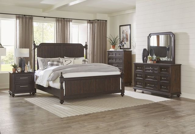 Mazin Furniture Cardano Driftwood Charcoal Mirror-3