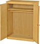 Crate Designs™ Furniture Classic Lacquer Top Small Closet Armoire-0