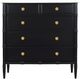 Moe's Home Collection Eleanor Black Chest with White Marble Top-3