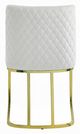 ACME Furniture Zazie 2-Piece Gold/White Dining Side Chair Set-4