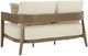 Signature Design by Ashley® Serene Bay Dark Brown/White Aluminum/Nuvella Outdoor Loveseat-3