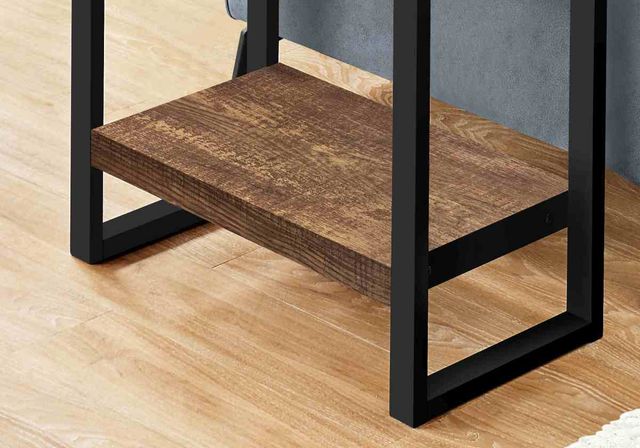 Monarch Specialties Inc. Brown Reclaimed Wood Look Accent Table with Black Frame-1