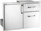 American Outdoor Grill 18" x 30" Stainless Steel Door With Double Drawer-0