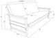 Kodiak Furniture Lexington Weathered Brown Full Futon Frame with Storage-2