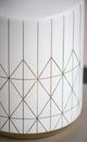 A & B Home Gold/White Vase-4