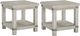 Signature Design by Ashley® Carynhurst 2-Piece White Wash Gray End Tables Set-0