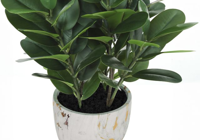 Monarch Specialties Inc. Green/White 31" Tall Artificial Potted Garcinia Tree-1