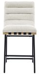 Steve Silver Co. Nicco 2-Piece Black-Eggshell Counter Stool-2