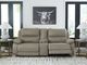 Signature Design by Ashley® Narwhal Place 3-Piece Pebble Power Reclining Small Spaced Sectional with Storage Console-5
