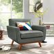 TOV Furniture Lyon Smoke Grey Leather Chair-3