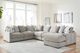 Benchcraft® Aslan Court 6-Piece Pebble Right-Arm Facing Sectional and Chaise-1