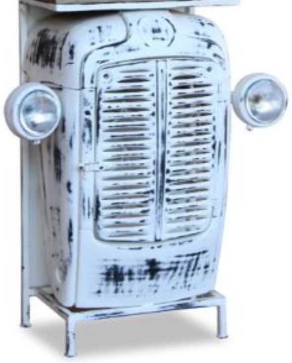 Jaipur Furniture Retro Blue Wow Tractor Bar Cabinet-2