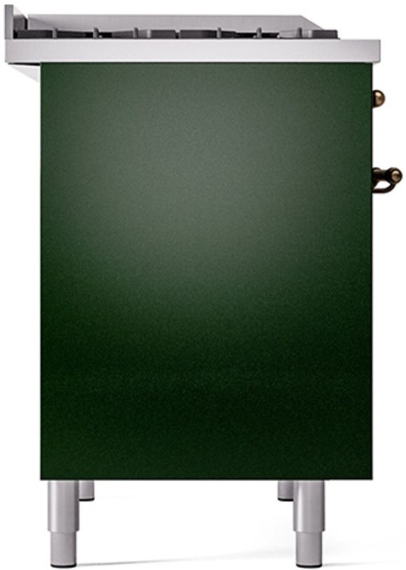 Ilve® Nostalgie II Series 40" Emerald Green Pro Style Dual Fuel Range-3
