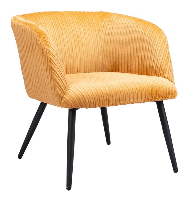 Zuo® Modern Papillion Yellow Accent Chair-1