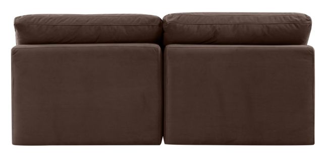 Meridian Furniture Indulge 2-Piece Brown Velvet Sofa-1