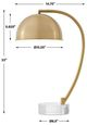 Uttermost® Romani Antique Brass Desk Lamp with Crystal Foot-1