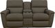 La-Z-Boy® Ava Mineral Leather Manual Reclining Loveseat with Console-1