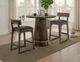 International Furniture Direct Balam Black Bistro Pub Table-1