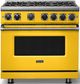 Viking® 7 Series 36" Daffodil Pro Style Liquid Propane Gas Range-0