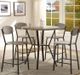 Crown Mark Blake 5-Piece Beige/Black Counter Height Dining Set-3