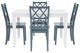 Powell® Maui 5-Piece Graphite/White Dining Set-3