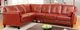 Furniture of America® Peever 3-Piece Mahogany Red L-Shape Sectional-1