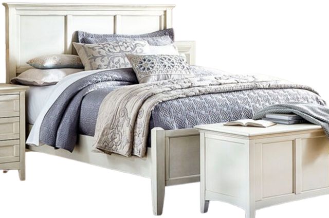 A-America® Northlake White King Panel Bed-0