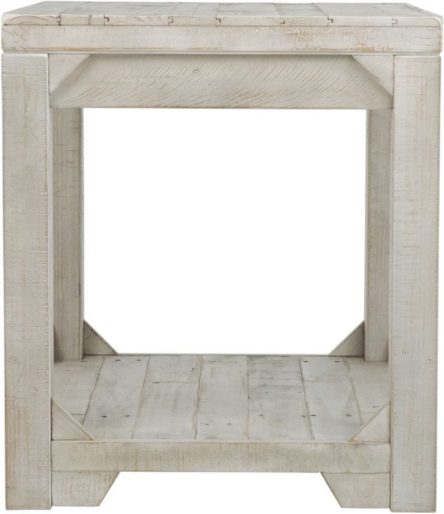 Signature Design by Ashley® Fregine Whitewash End Table-2
