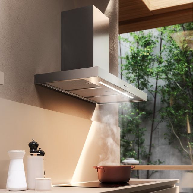 Falmec Mercurio 30" Scotch Brite Stainless Steel Wall Mounted Range Hood-3