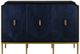 Currey & Company Kallista Dark Sapphire/Caviar Black/Antique Brass Cabinet-0