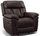 Man Wah Brown Leather Glider recliner-0